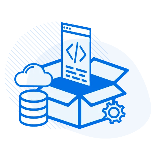 Icon representing a data analytis pipeline