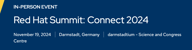 Red Hat Summit: Connect Darsmstadt
